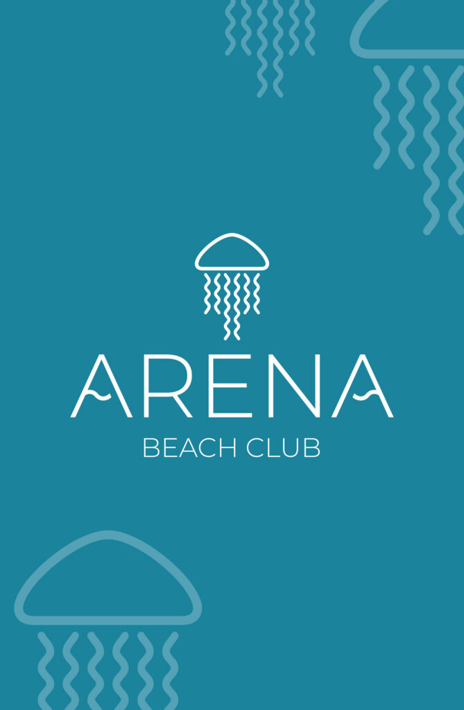 Cartel corporativo Arena beach