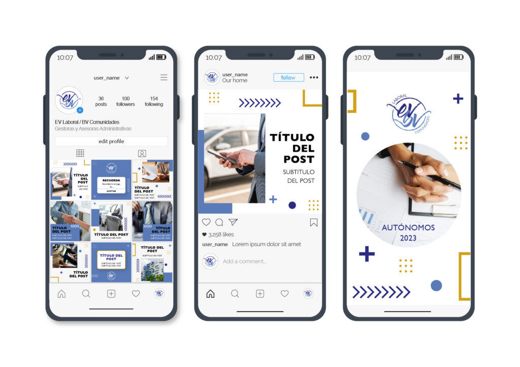 Mockup perfil Instagram