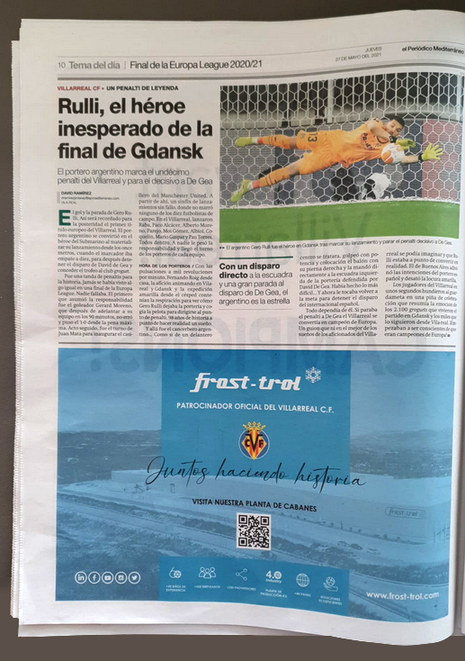 Publicidad impresa en periódico